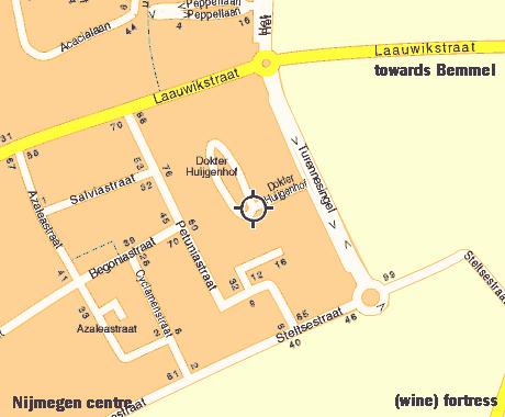 map of location Dr Huijgenhof Lent